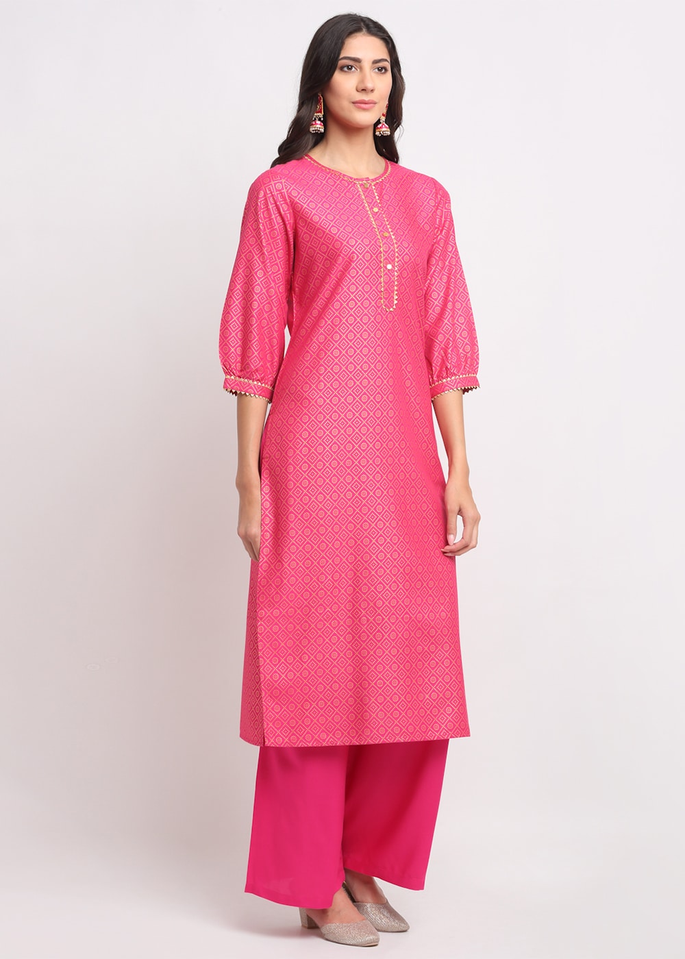 Blanc9 Grid Foil Kurti-B9FV01P