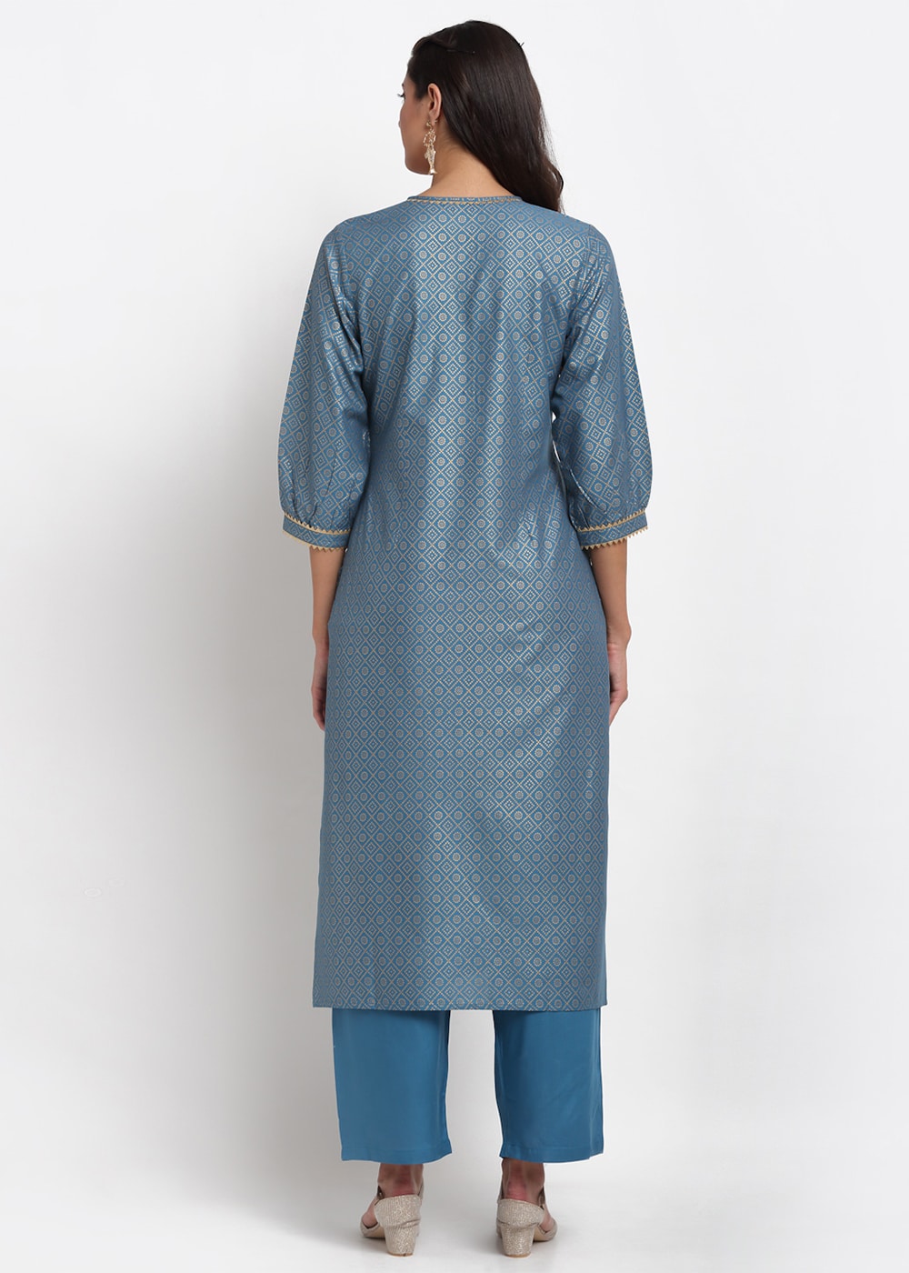 Blanc9 Grid Foil Kurti-B9FV01T