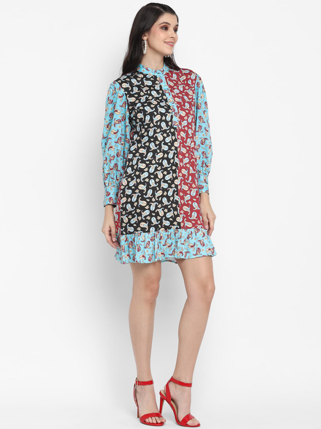 Blanc9 Multicolor Short Dress-B9DR38