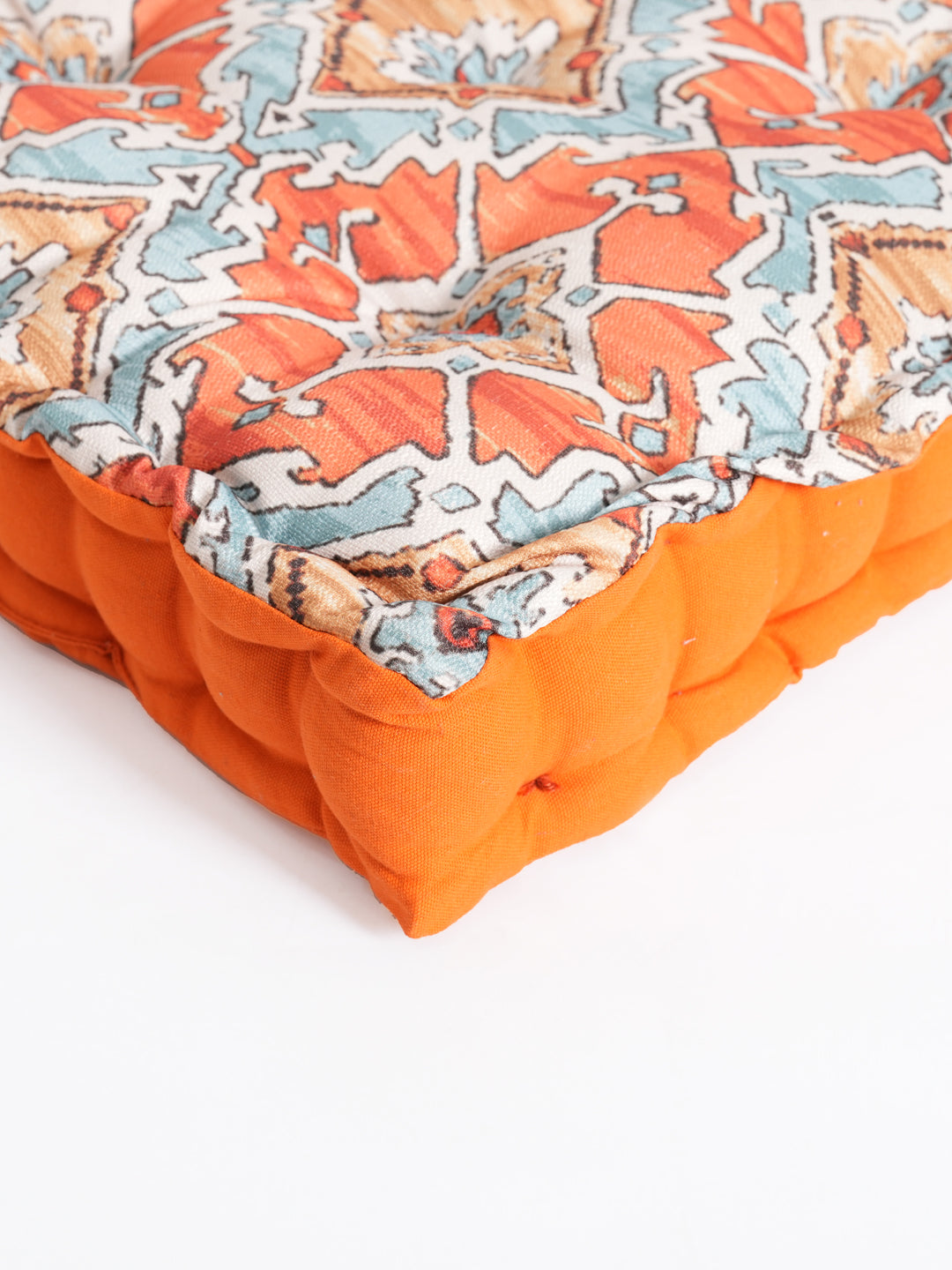 Blanc9OrangeDigitallyPrintedFloorCushion