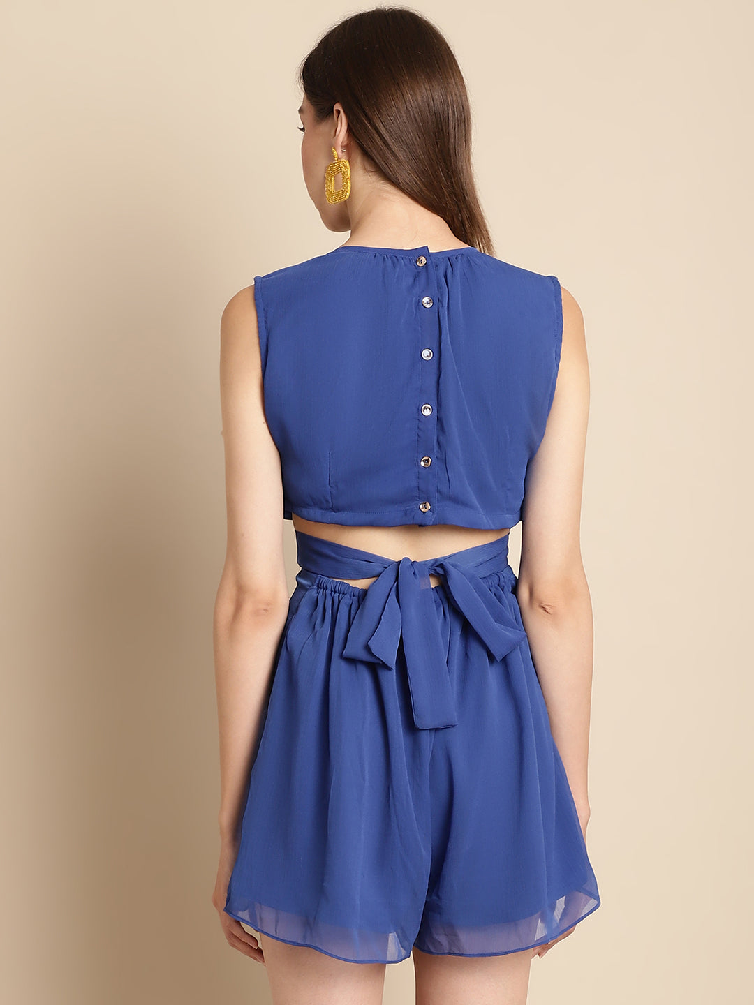 Blanc9 Royal Blue Playsuit - B9PS01