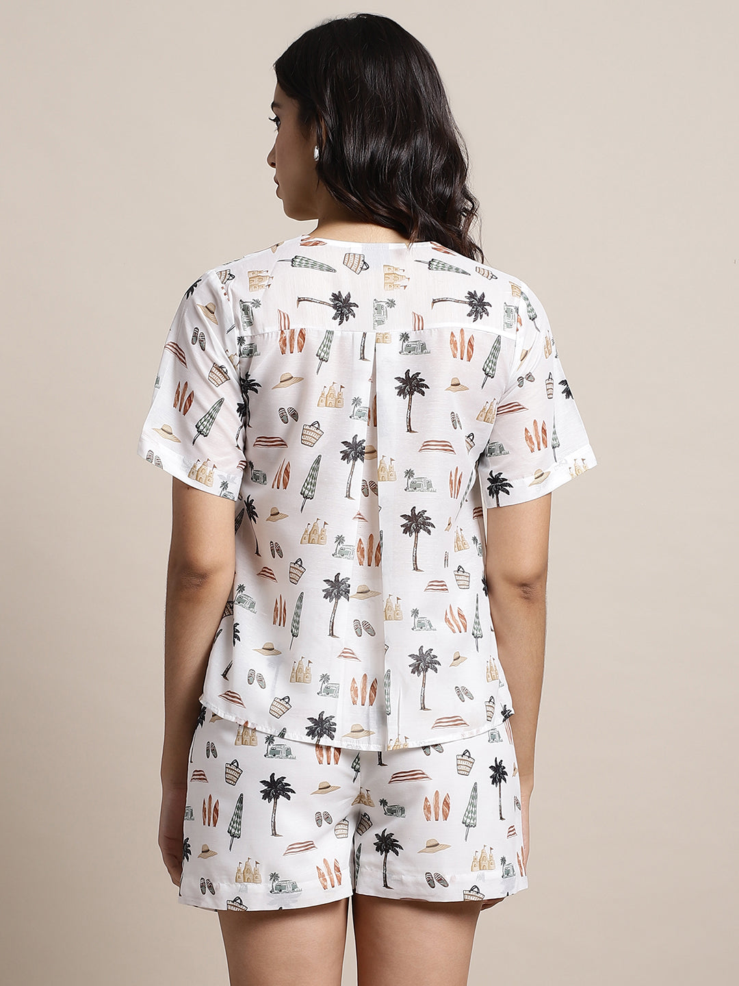 Blanc9 Vacation Printed Short Lounge Wear-B9NW87 (2)