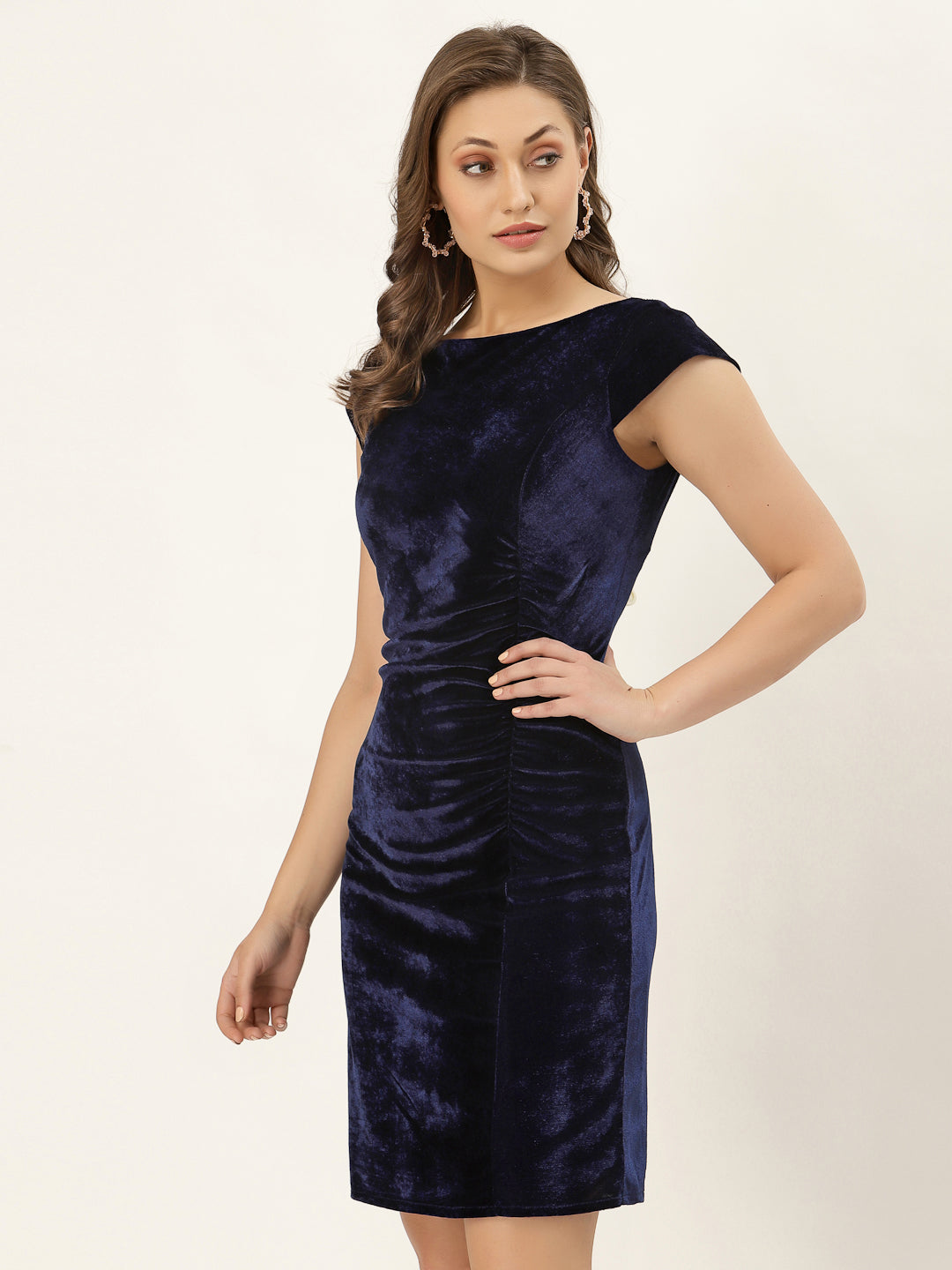 Blanc9 Velvet Bodyfit Short Dress-B9DR102