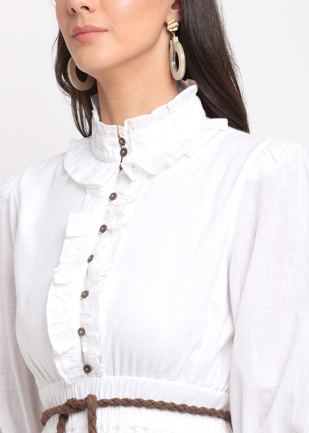 Blanc9 White knee length Dress