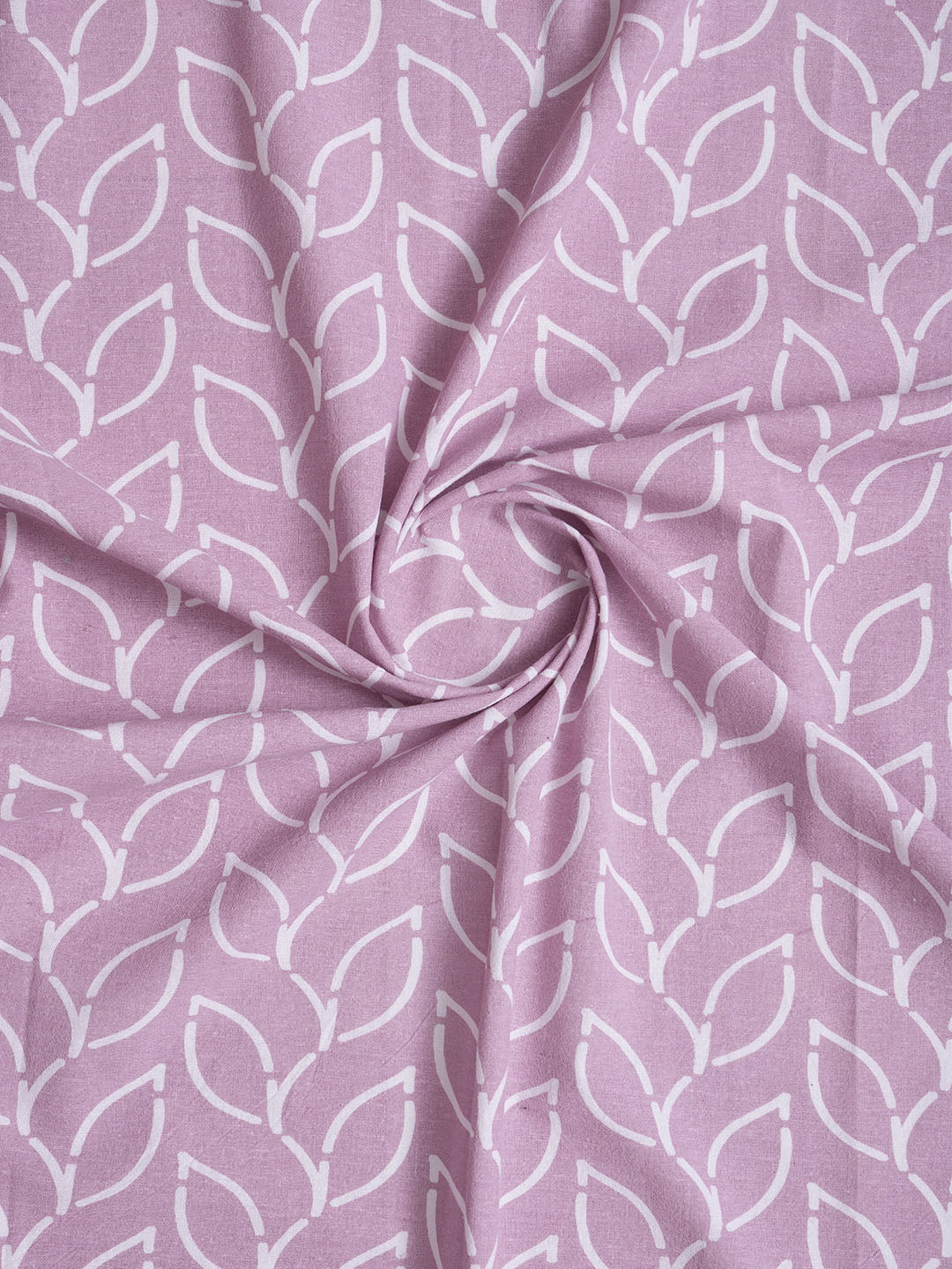 Branchlet Lilac Polyester Cotton Printed Curtain