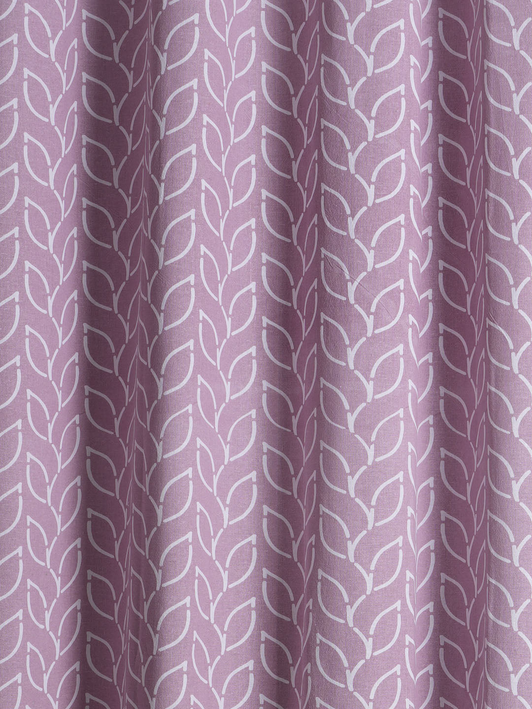 Branchlet Lilac Polyester Cotton Printed Curtain