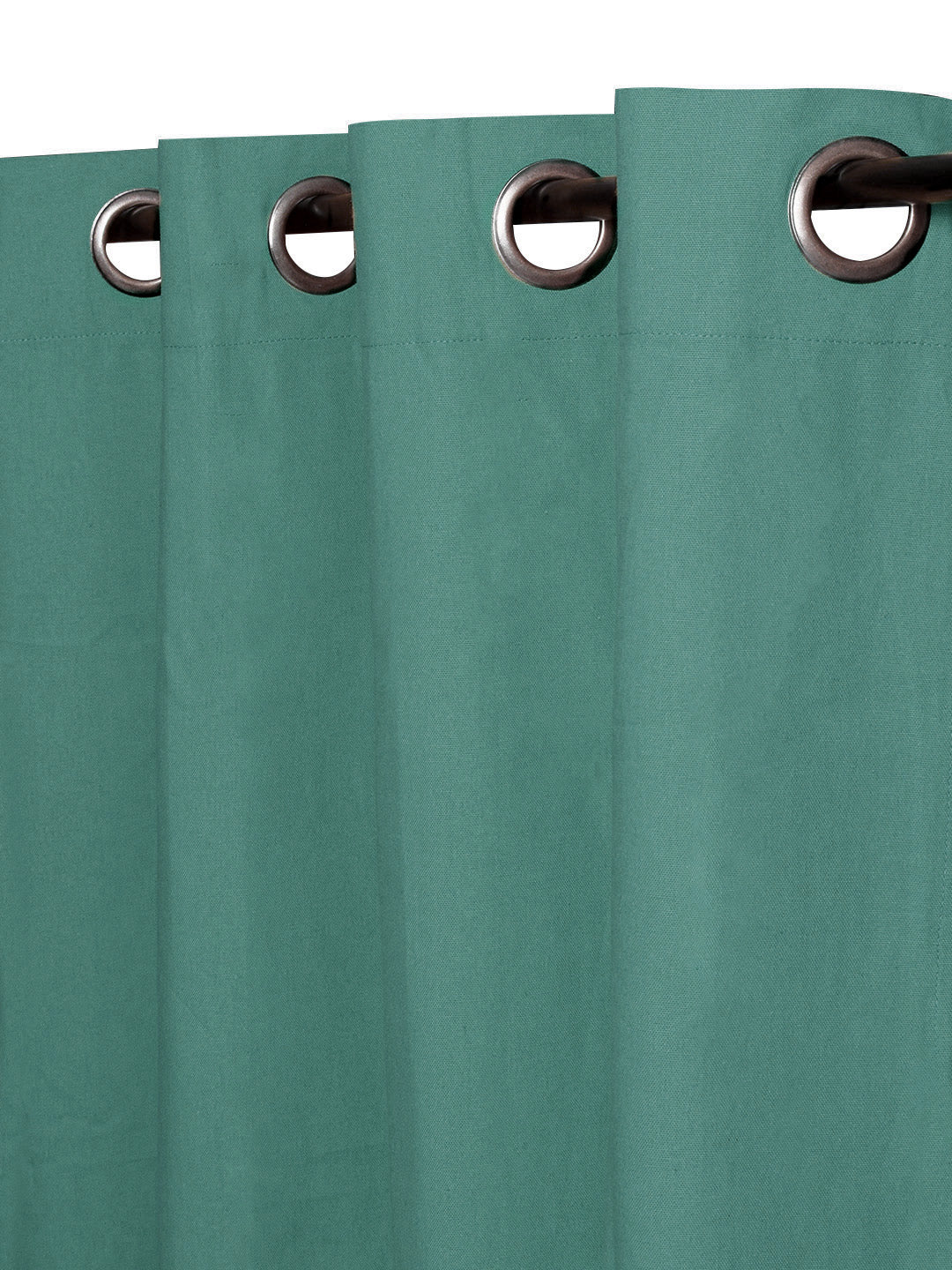 Blanc9 Set Of 2 Green 7Ft. Cotton Curtain