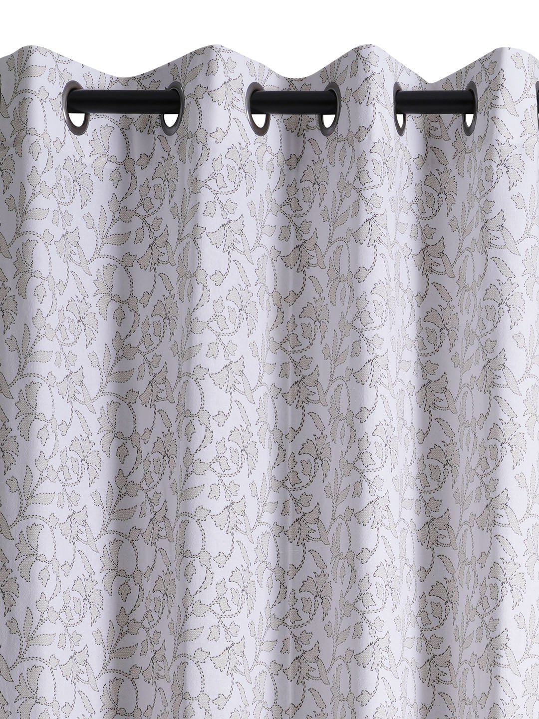 Floret Polyester Cotton Printed Curtain