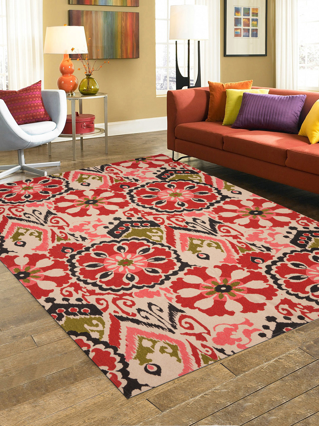 Guldaar Printed 120X170 Cm Cotton Carpets