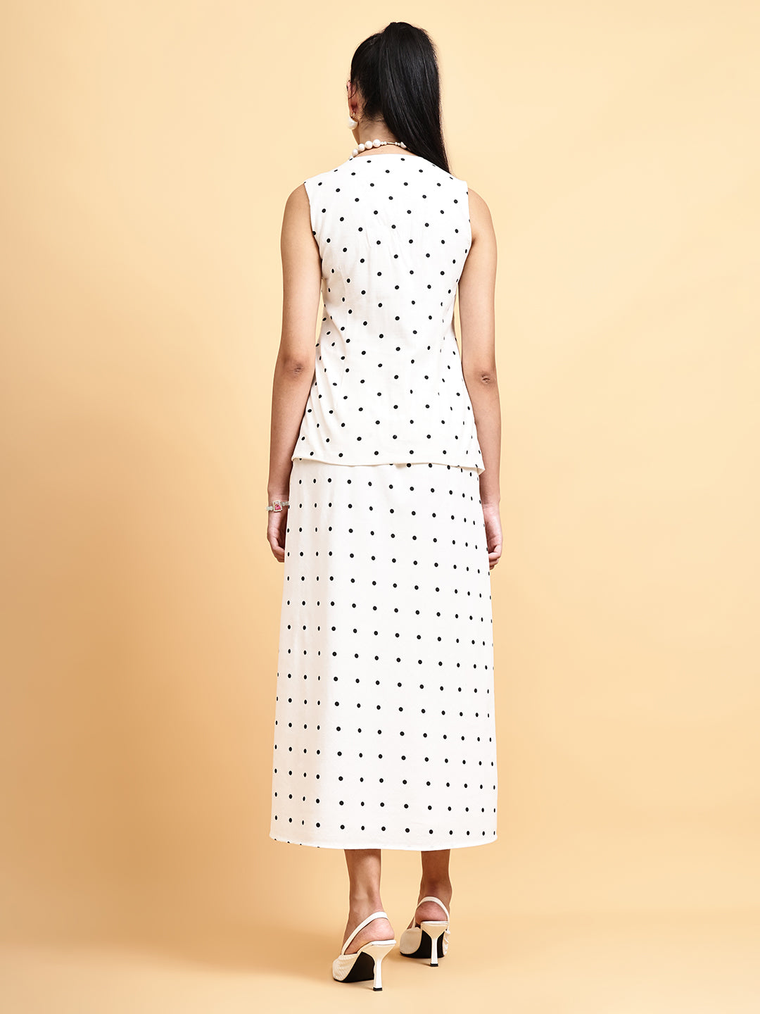 Classic Polka Dot Skirt Set