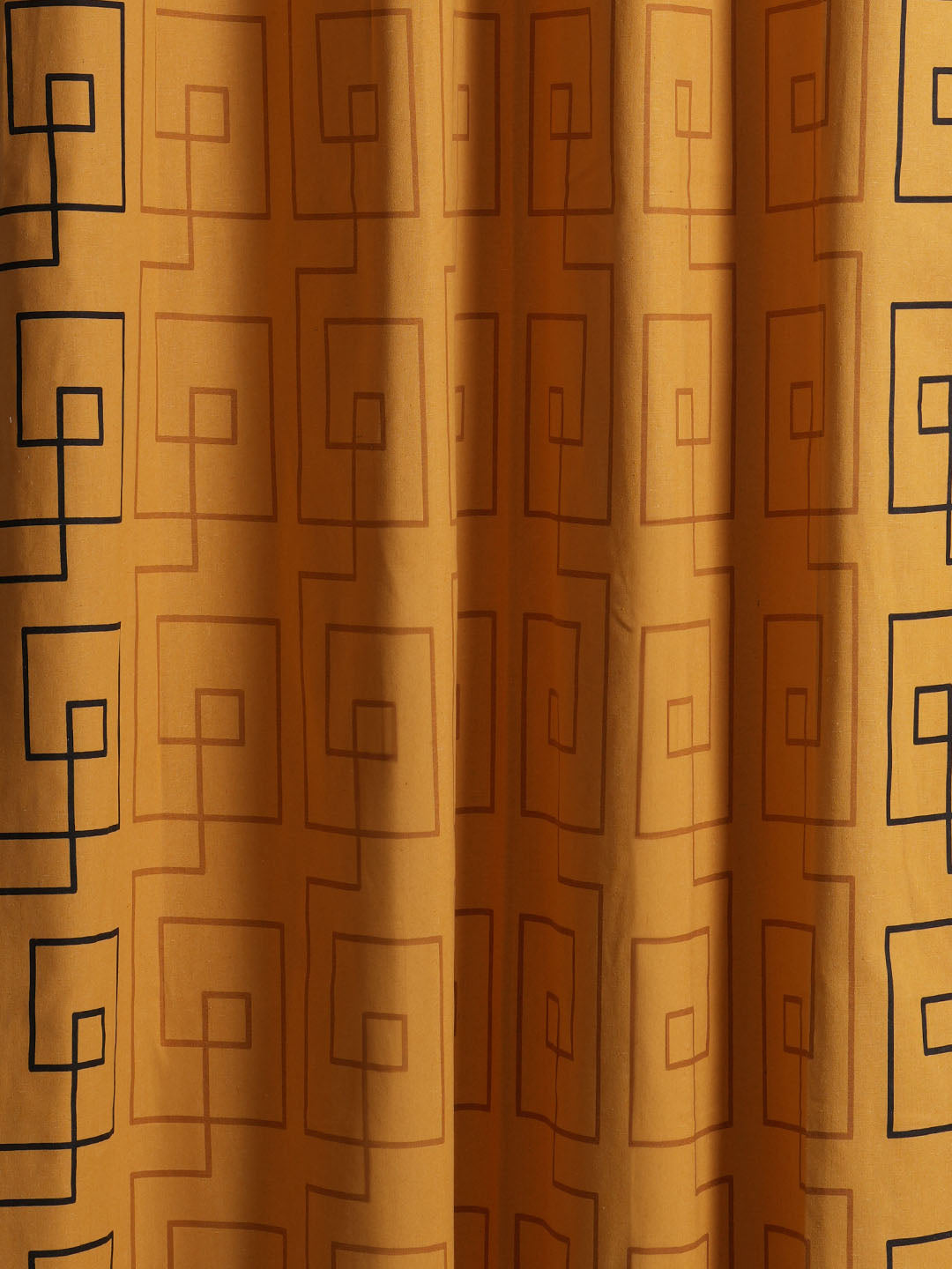 Maze Polyester Cotton Printed Curtain