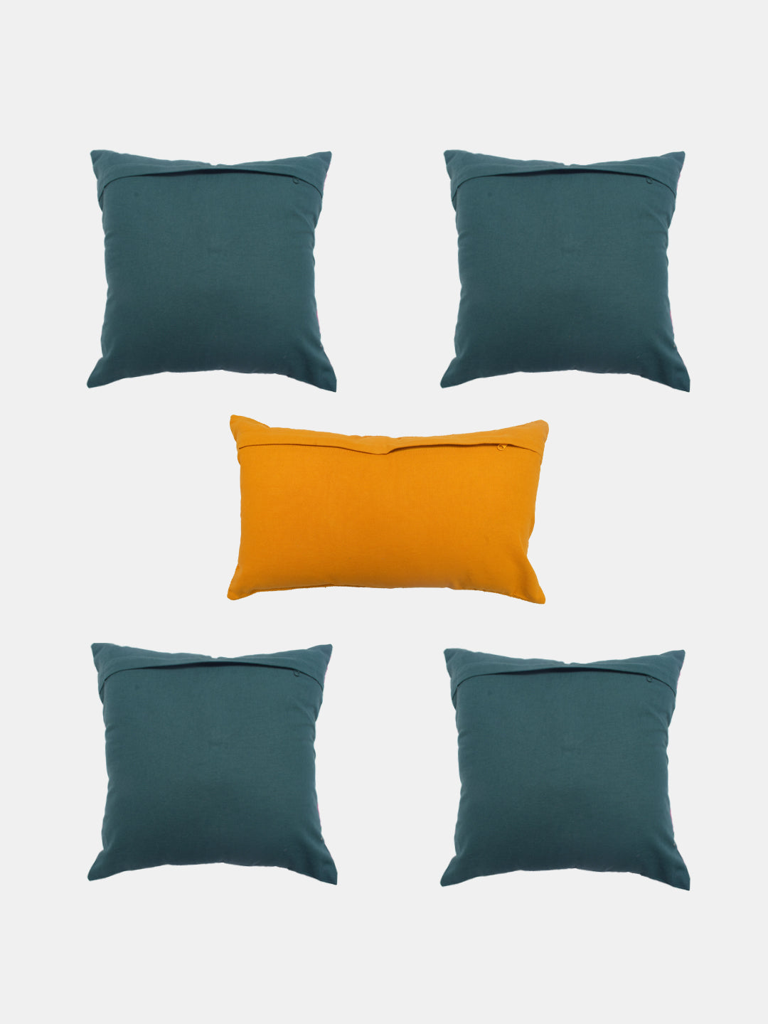 Blanc9 Set Of 5 Printed Melow Cushion Cover Set