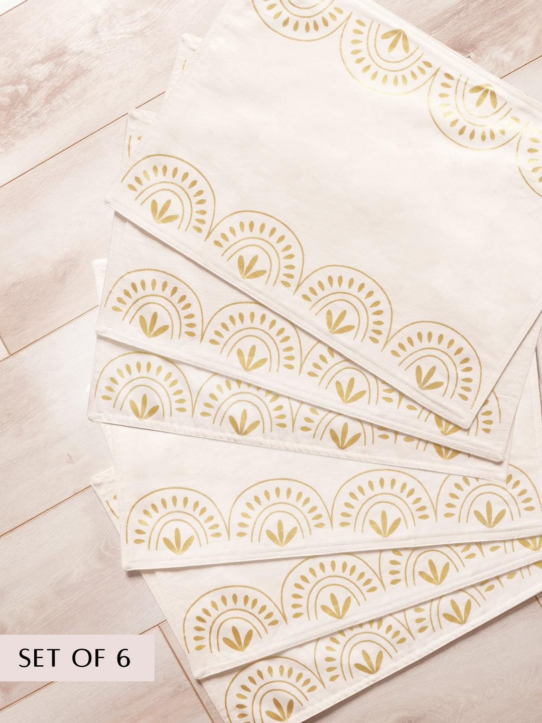 Regal Cotton Table Runner with 6 Matching Placemats