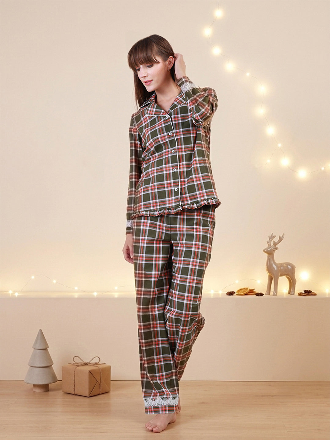 Frosted Forest Pyjama Set for Women