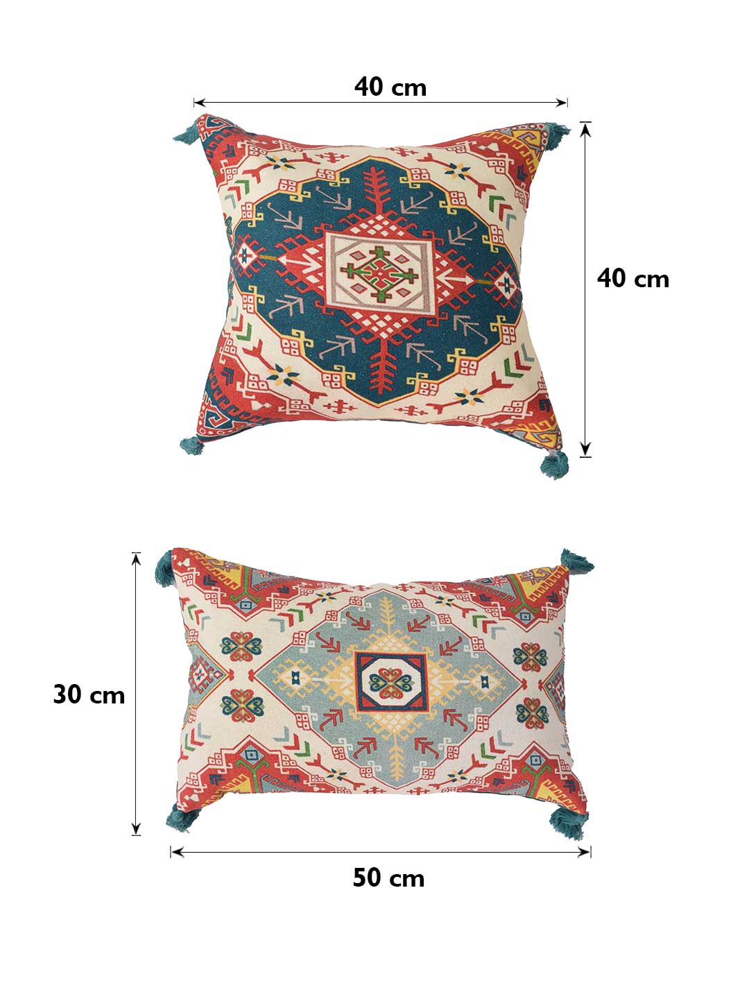 Set of 5 Zumba Square 40X40CM & Rectangle 30X50CM Cotton Cushion Covers