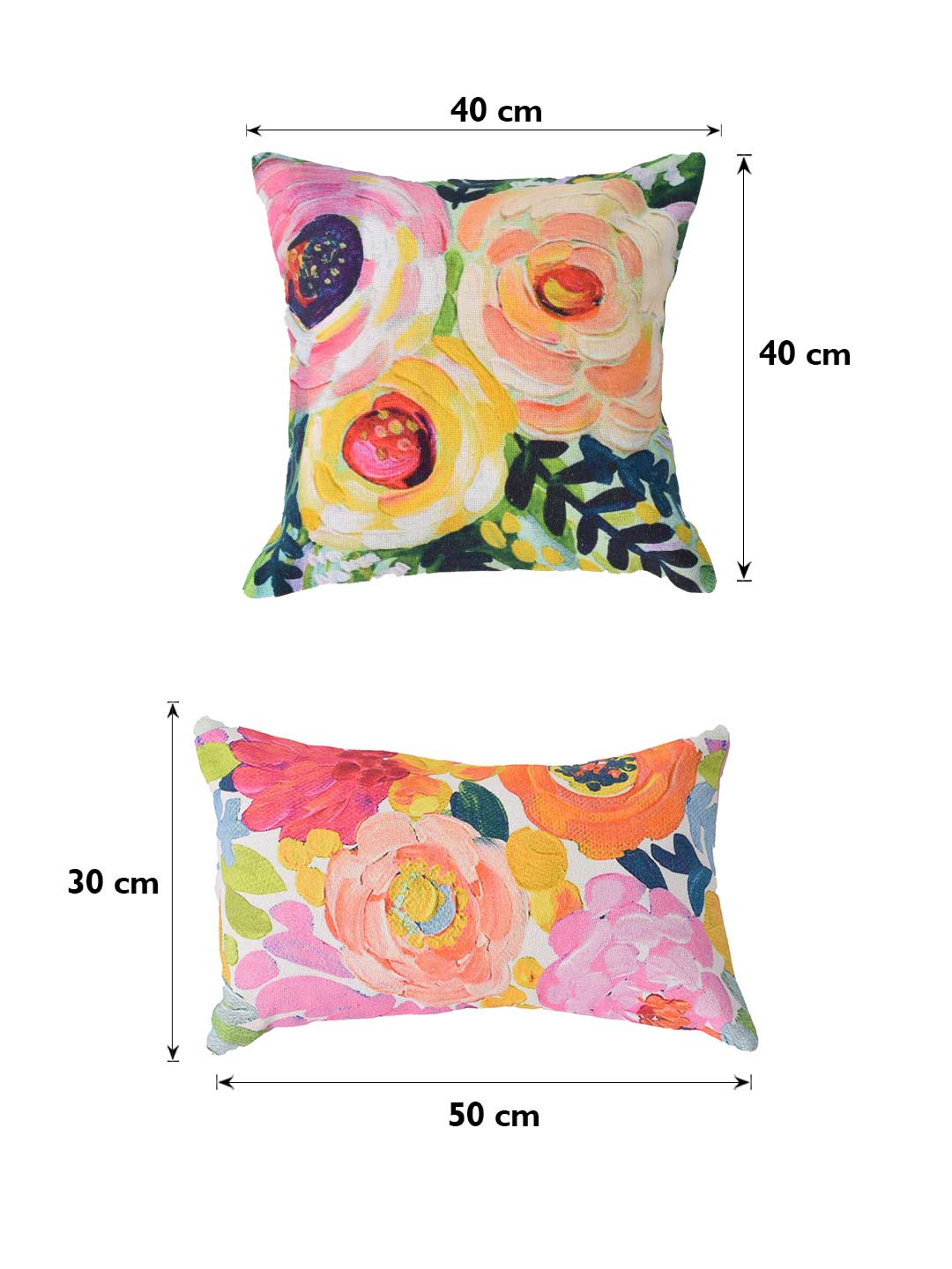 Set of 5 Miracle Garden Square 40X40CM & Rectangle 30X50CM Cotton Cushion Covers
