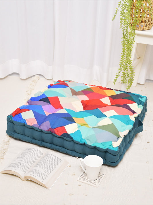 Stain Glass Digitally Printed Floor Cushion