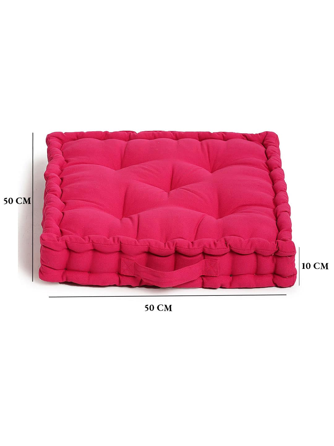 Set of 2 Pink & Green Matlas Floor Cushion