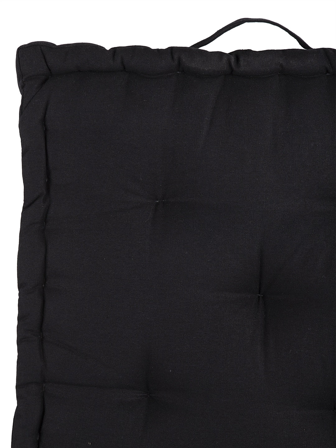 Blanc9 Set of 2 Red & Black Cotton Matlas Floor Cushion