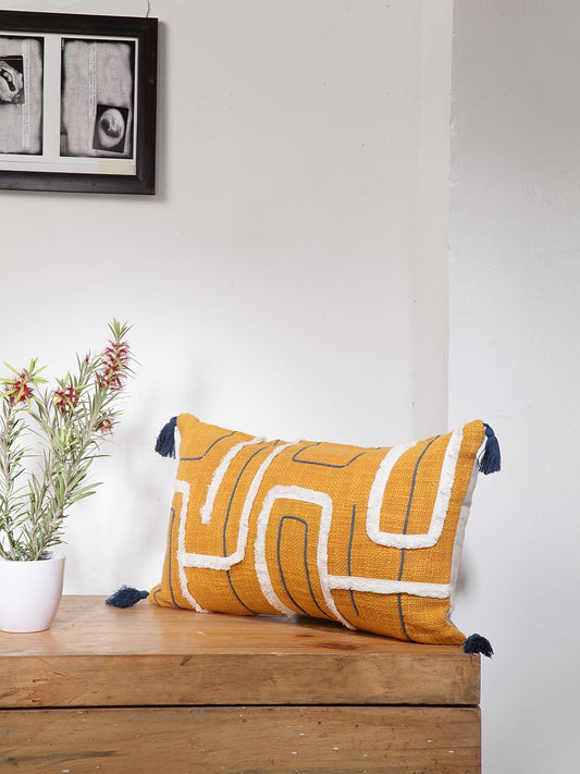 Acies Ochre Cushion Cover with Filler 30x50cm
