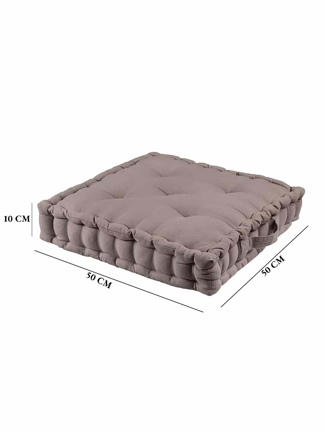 Set of 2 Peacock Blue & Light Grey Matlas Floor Cushion
