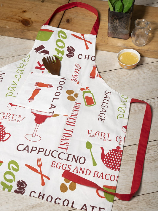 Time For Breakfast Printed Apron