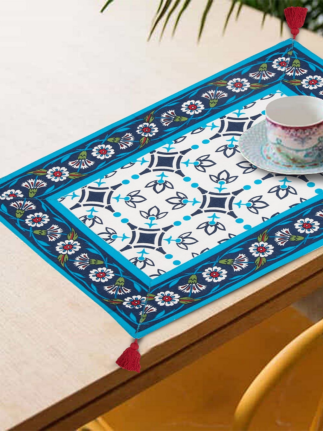 Blanc9 Set of 6 Sacred Weave Printed Placemats