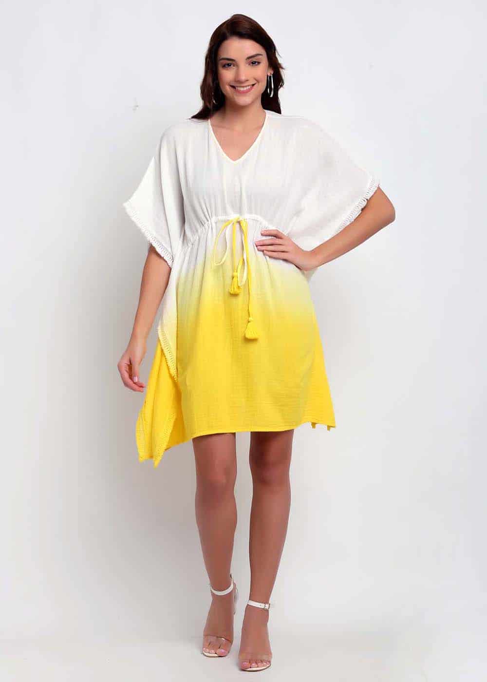 Blanc9 Ombre Yellow Kaftan