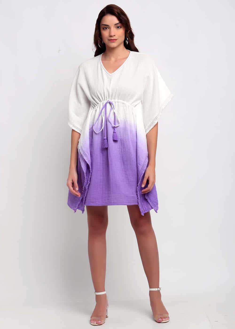 Blanc9 Ombre Purple Kaftan