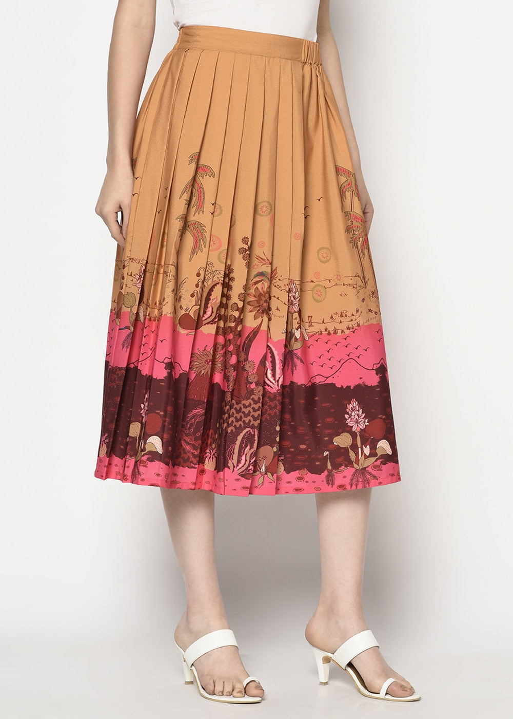 Blanc9 Desert Rose Printed Skirt