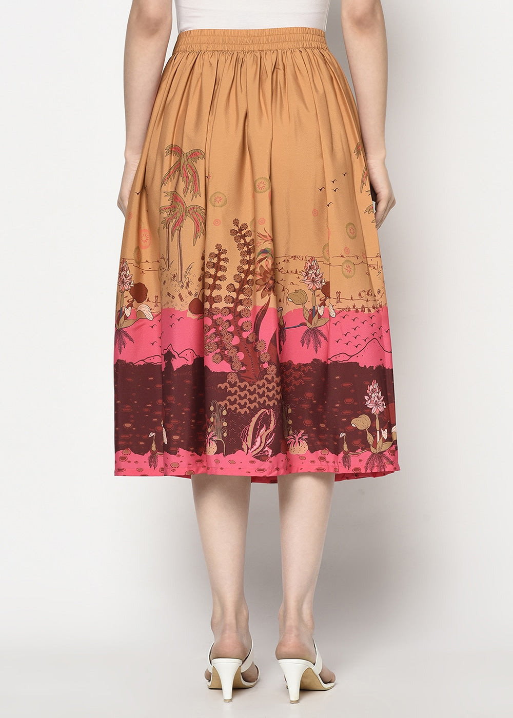 Blanc9 Desert Rose Printed Skirt