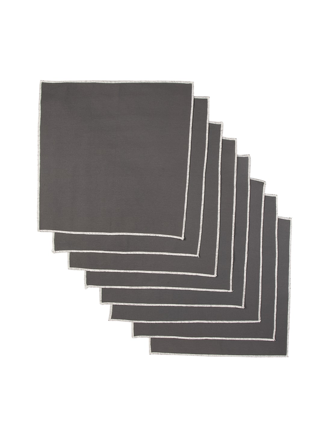 Blanc9 Set of 6 & 8 Frontiere Table Napkin