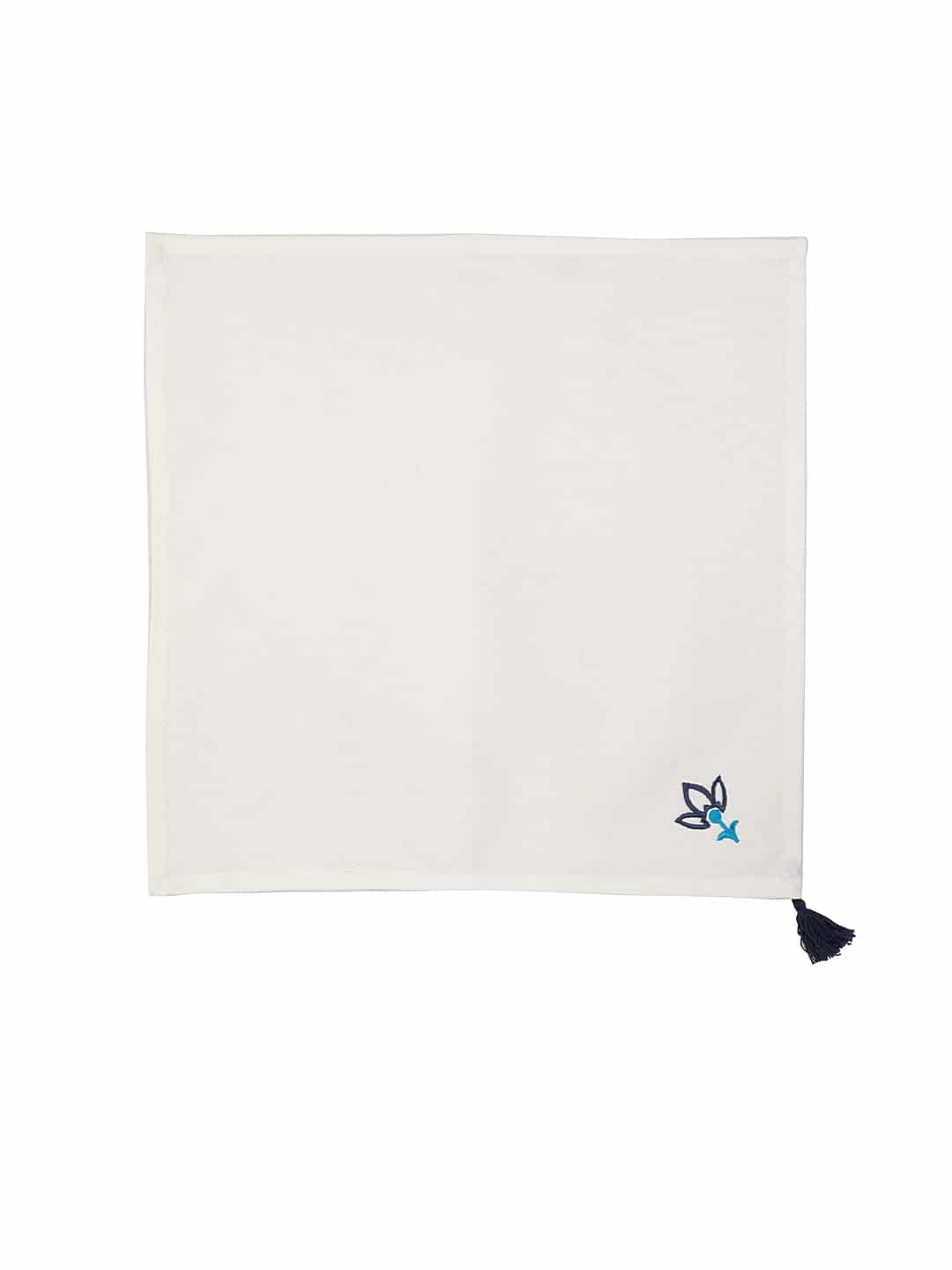 Set of 6 &amp; 8 Blue Lotus Table Napkin