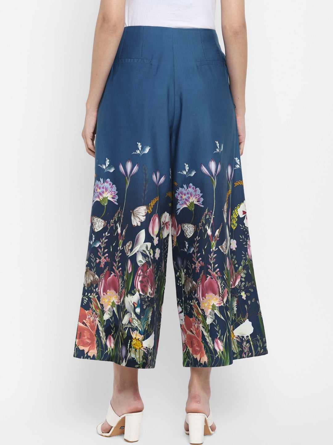 Floral Printed Flared Pants