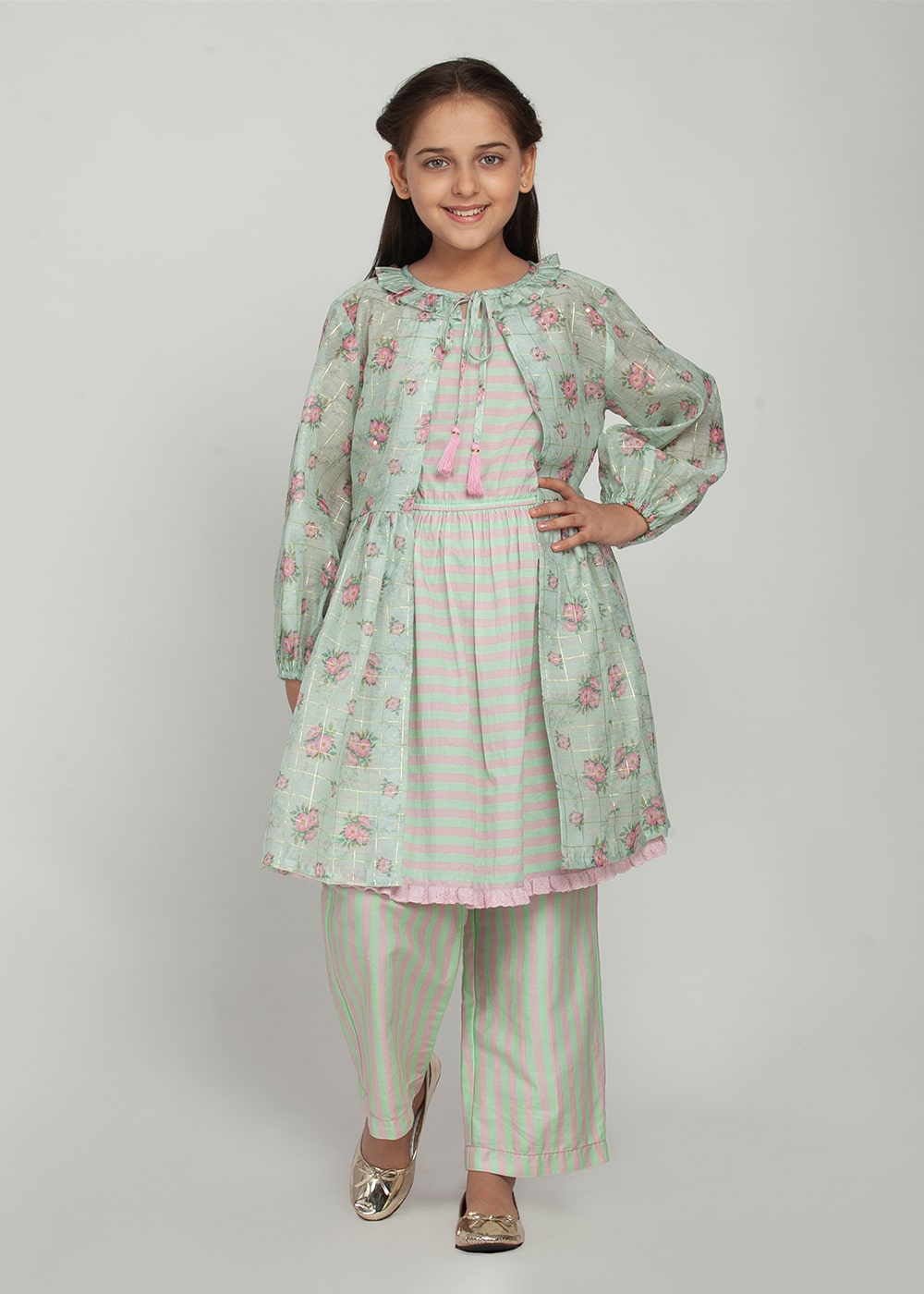 Blanc9 Mint Green 3 pc Suit Set