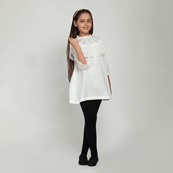 Blanc9 White Laces Tunic