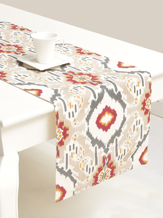 Nakshi 100% Cotton Multicoloured 4/6 Seater Table Runner